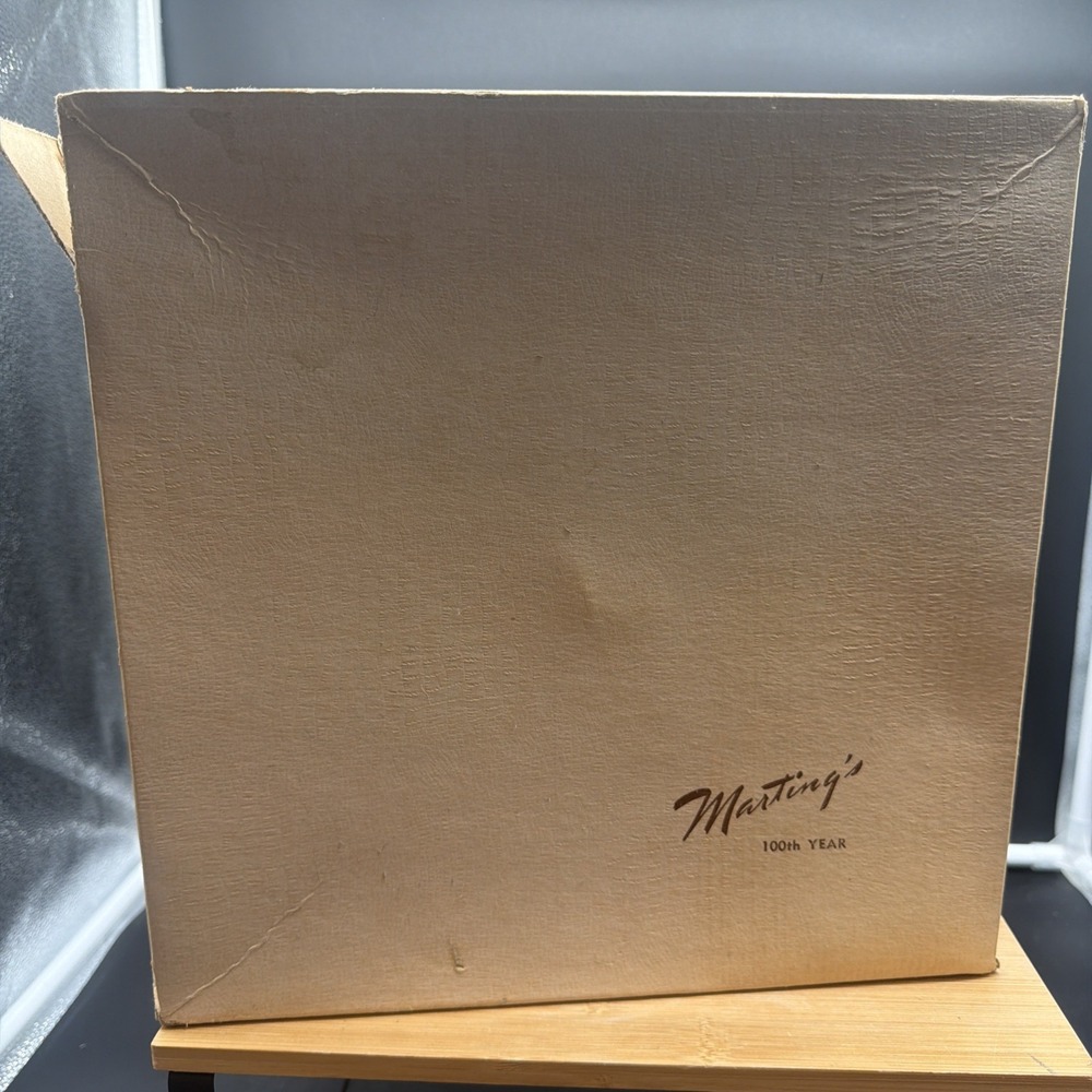VTG Marting's Department Store Portsmouth Ohio Square Hat Shopping Box 100th Yr
